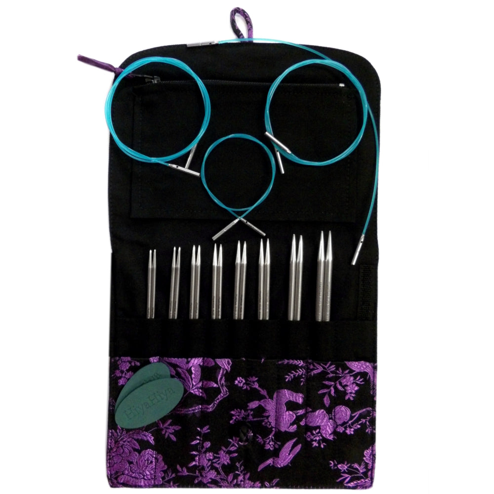 Hiyahiya Steel premium interchangeable knitting needles set