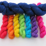 Rainbow Bright -  Colourful Smooth Sock Kitten Set