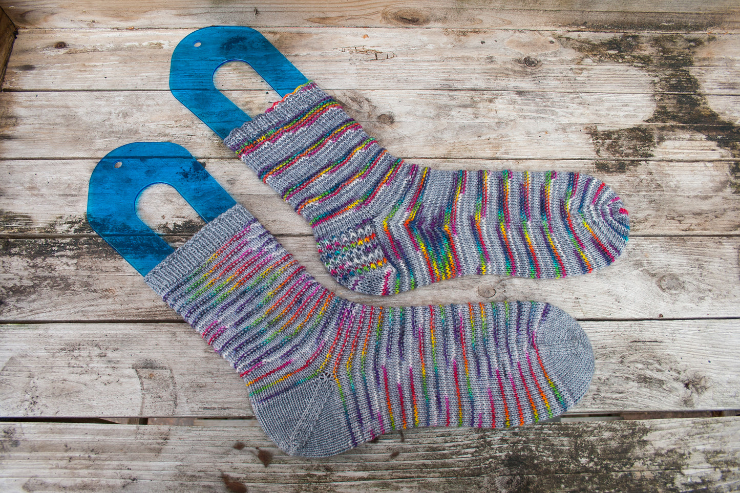 Rainbow Bridges Socks - PDF Pattern Download