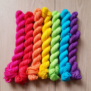 Rainbow Bright -  Colourful Smooth DK Kitten Set