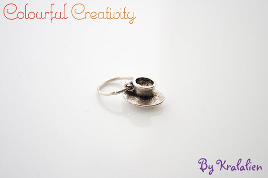 Stitch marker cup of tea