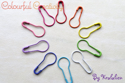 Light bulb pins/stitchmarkers - Rainbow