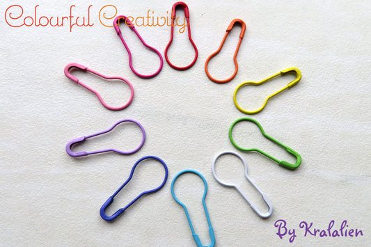 Light bulb pins/stitchmarkers - Rainbow