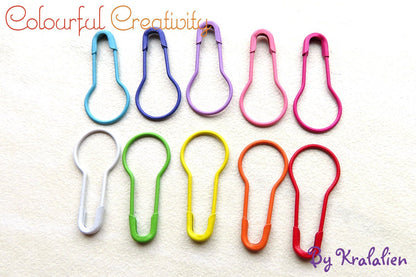 Light bulb pins/stitchmarkers - Rainbow