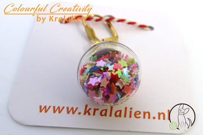 Sparkle ball stitch markers