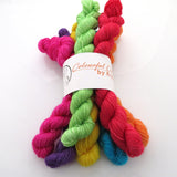 Rainbow Bright -  Colourful Smooth Sock Kitten Set