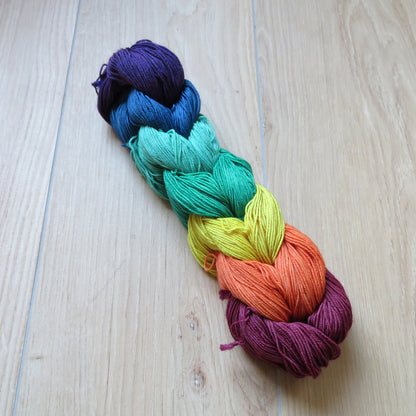 Rainbow but darker - Smooth Sock Kitten Set