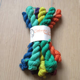 Rainbow but darker -  Colourful Smooth Sock Kitten Set